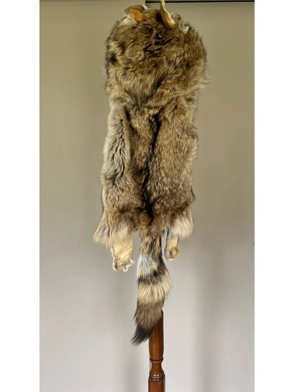 Frr Authentic Coyote Fur Hat Mens Classic Mountain Glacier Wear Genuine Luxury